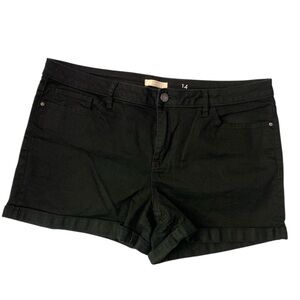 LC Lauren Conrad Women's Black Jean Shorts GUC 14